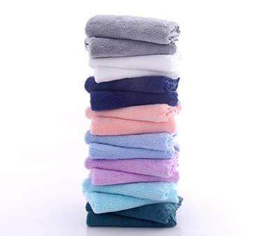 16 Pack Baby Washcloths - Luxury Multicolor Coral Fleece - Extra Absorbent and Soft Wash Clothes for Newborns, Infants and Toddlers - Suitable for Sensitive Skin and New Born - Baby Shower, 10x10 Inch - Image 5