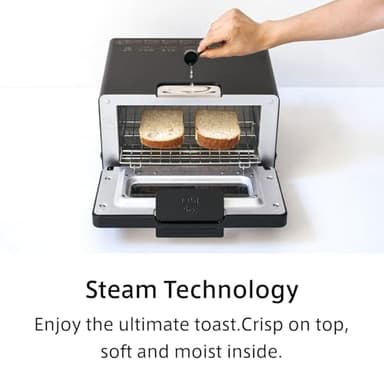 BALMUDA The Toaster | Steam Oven Toaster | 5 Cooking Modes: Sandwich Bread, Artisan Bread, Pizza & Pastry, Oven | Precise Heat Control | Steam Technology | Baking Pan | US Version | Black - Image 6