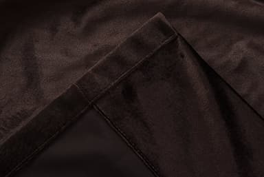 Cherry Home Set of 2 Velvet Flannel Room Darkening Blackout Curtains Panels Drapes Grommet 52 Wide by 108 Long Brown for Living Room - Image 7