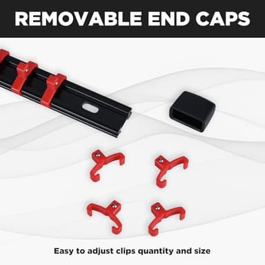 EGOFIX Socket Organizer, 9PCS Socket Holder Set, 1/4-Inch x 48 Clips, 3/8-Inch x 45 Clips, 1/2-Inch x 36 Clips Drive Socket Tray, Socket Rail for Tool Box Drawer - Image 4