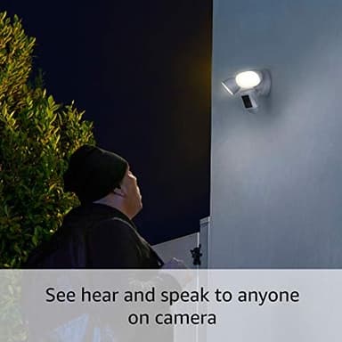 Like-New Ring Floodlight Cam Wired Pro with Bird’s Eye View and 3D Motion Detection (2021 release), Black - Image 4