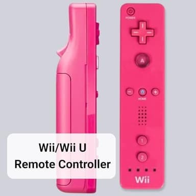 Wii Classic Remote - Wireless Bluetooth Game Controller - Official Wii and Wii U Compatible - 2 Pack (Renewed) (Pink - Image 3