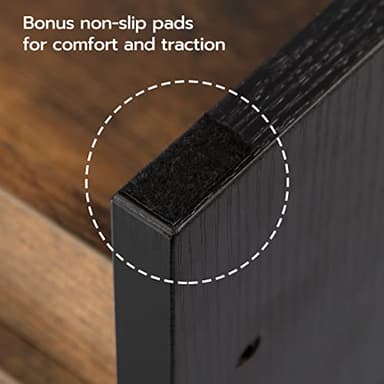 HOOBRO Step Stool for Kids, Two Step Toddler's Stool, Kids Potty Training Stool with Handles, Non-Slip Pads for Safety, Easy to Move, for Sink, Bathroom, Bedroom, Rustic Brown BF01JD01G1 - Image 5