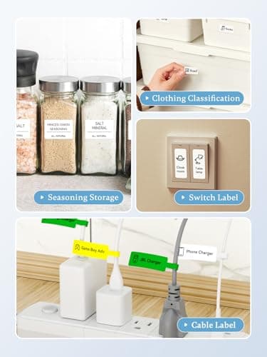 NIIMBOT B1 Label Maker Machine with Tape, 2 Inch Portable Label Printer, Bluetooth Thermal Label Printer with Multiple Templates for Small Business,Office,Home,School (Blue, 1 Printer+1 Roll Label) - Image 2