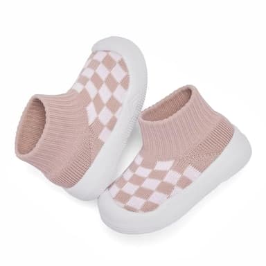 Baby Boy Girl Non-Skid Indoor Infant Walking Shoes Breathable Warm Elastic Sock Shoes with Memory Sole Protect Toes Outdoor Sneakers - Image 5