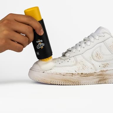 Crep Protect Foam Mini Shoe Cleaner - On the Go Sneaker Cleaning Foam with Built In Brush & Microfiber Cloth - Quick & Travel Size Cleaner - Image 5