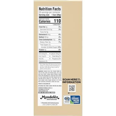 CLIF BAR Minis - White Chocolate Macadamia Nut Flavor - Made with Organic Oats - 4g Protein - Non-GMO - Plant Based - Snack-Size Energy Bars - 0.99 oz. (20 Pack) - Image 14