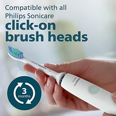 PHILIPS Sonicare 2100 Power Toothbrush, Rechargeable Electric Toothbrush, White Mint, HX3661/04 - Image 8