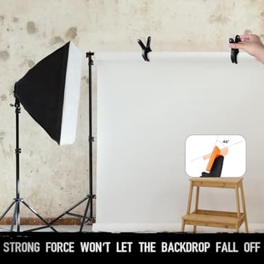 4.5 Inch Spring Clamps Heavy Duty, 10 Pack Spring Clips, Backdrop Clips Clamps for Crafts Woodworking Photography - Image 8