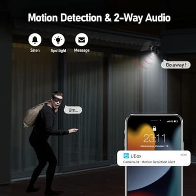 SEHMUA 4G LTE Cellular Solar Security Camera Wireless Outdoor, No WiFi Solar Powered Camera, 360° Live View, 2K Color Night Vision, PIR Motion Sensor, 2 Way Talk, Built in SIM Card - Image 5