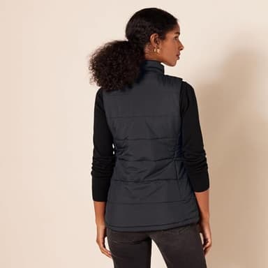 Amazon Essentials Women's Mid-Weight Puffer Vest, Black, Large - Image 3
