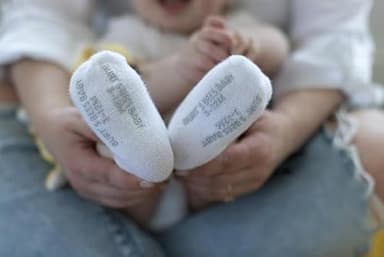 Burt's Bees Baby Baby Socks Ankle or Crew Height Made with Soft Organic Cotton - 6 Packs With Non-Slip Grips for Babies and Newborn Babies Heather Grey Multi 0-3 Months - Image 4