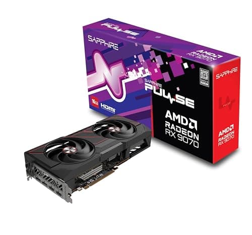 Sapphire 11349-03-20G Pulse AMD Radeon™ RX 9070 Gaming Graphics Card with 16GB GDDR6, AMD RDNA 4 - Image 1