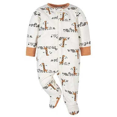 Gerber Baby Boys 4 Pack Sleep 'N Play Footie, Jungle Blue, 3-6 Months - Image 3