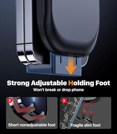 hitolza Ultra Stable Phone Holders for Your Car [Powerful & 360 Adjustable Suction Cup] Universal Car Phone Holder Mount Long Arm Flexible Car Mount for Dashboard Windshield Air Vent All Phone Case - Image 6