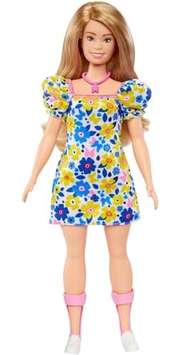 Barbie Fashionistas Doll #208 with Down Syndrome Wearing Floral Dress, Created in Partnership with The National Down Syndrome Society - Image 5