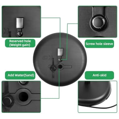 Sign Holder,8.5x11 inch Telescopic Adjustable Floor Sign Stand - Aluminum Openable Frame, 360° Rotatable, Suitable for Vertical and Horizontal Display - Perfect for Malls, Schools, Restaurants - Image 6