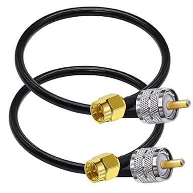 TUOLNK SMA to UHF Extension Cable RG58 12inch(30cm) SMA Male to SO239 Male WiFi Antenna Pigtail PL-259 RF Coax Assembly Cable for CB Radio Ham Radio 2 Pack - Image 7