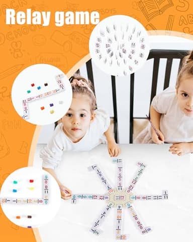 KAILE Mexican Train Dominoes Set with Numbers, Double 12 Dominoes Set with 4 Wooden Trays/Racks, 91 Tiles Colored Dominoes Train Games for Family Night, Travel, Party - Image 6