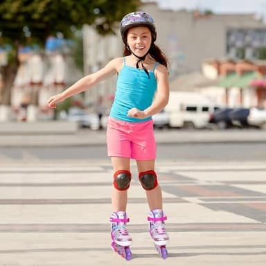 MammyGol Inline Skates for Girls Kids, 4 Size Adjustable Butterfly Roller Skates with Vibrant Colors Flashing Wheels, Skates Indoor Outdoor for Beginners Women Lady - Image 4