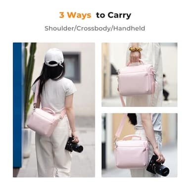 K&F Concept Camera Sling Bag Small Crossbody Camera Case DSLR/SLR/Cute Compact Shoulder Photography Bags for Photographers - Image 5