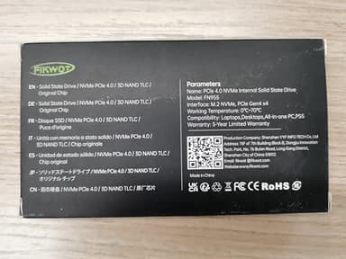 Fikwot FN955 1TB NVMe SSD M.2 2280 PCIe Gen4x4, Up to 7300MB/s, 3D NAND TLC Flash Internal Solid State Drive, Configure SLC Cache, Storage and Memory Expansion for PS5 Laptop Desktop - Image 10