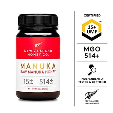 New Zealand Honey Co. Raw Manuka Honey UMF 15+ | MGO 514+, UMF Certified / 17.6oz - Image 5