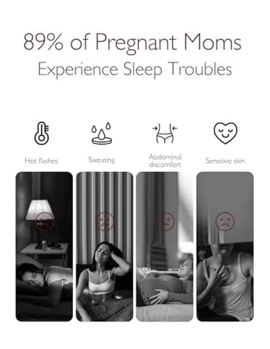 Momcozy Life CoolMurm Cooling Comforter for Hot Sleepers, Twin/Twin XL 68" x90” Soft Breathable Pregnancy Cooling Blanket, 3-Second Cooling, 8 Hours+ Stay Cool All Night, Deep Light Grey - Image 8