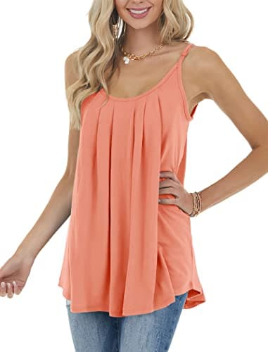 Geifa Summer Camisole for Women Spaghetti Strap Tanks Flattering Plus Size 2XL - Image 3