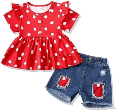 NZRVAWS Girl Clothes Toddler Girls Summer Outfit Heart Tank Top+Pink Shorts 2 Piece Clothing for Girl 1 2 3 4 5 6 7 T - Image 3