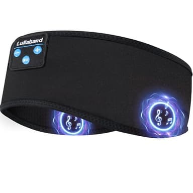 Lullaband Bluetooth Sleep Headphones Headband, Non-Slip Soft Stretchy Wireless Bluetooth Earphones with 10-Hour Battery Speakers for Sleep Travel Sports Yoga Meditation Running and Housework - Image 1