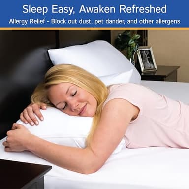 King Size Mattress Protector Bed Bug Waterproof Zippered Cover - Hypoallergenic Premium Quality Encasement Protects Against Liquids, Dust - Breathable, Noiseless White - Image 4