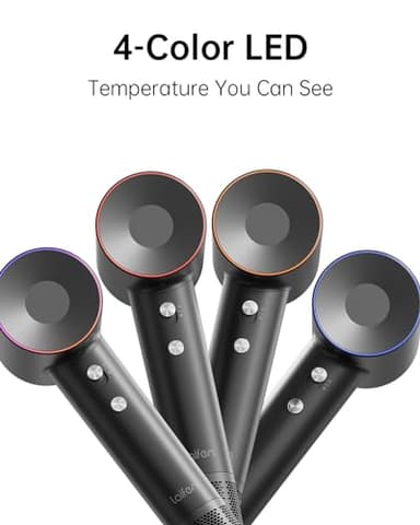 Laifen Swift Special Hair Dryer, High Speed 200M Ionic Blow Dryer with 110, 000 RPM Brushless Motor for Fast Drying, Low Noise, Hairdryer with Magnetic Nozzles - Image 5