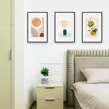 Picrit 11x17 Picture Frame Set of 12, Display 8x12 with Mat or 11x17 without Mat, Photo Frames for Wall Mounting Display, BLACK - Image 4