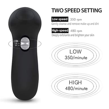 Facial Cleansing Brush Face Scrubber: CLSEVXY Electric Face Spin Cleanser Brushes with 6 Brush Heads for Deep Cleansing, Gentle Exfoliating, Removing Blackhead, Massaging - Image 7