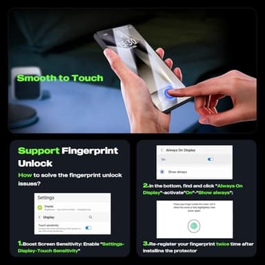 WSKEN for Samsung Galaxy S25 Ultra Privacy Screen Protector - [24° Anti-Spy] [0.02s Fingerprint Unlock] [Auto Dust Remove] [Zero Bubble] Top Durable 9H+ Tempered Glass Case Friendly, 2 Pack - Image 7