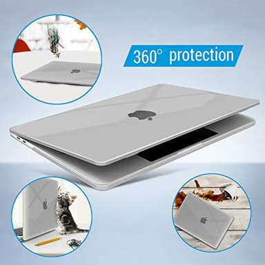 IBENZER Compatible with 2025 2024 M2 MacBook Pro 13 Inch Case 2025-2016 M1 A2338 A2289 A2251 A2159 A1989 A1706 A1708, Hard Shell Case & Keyboard Cover for Mac Pro 13, Crystal Clear, T13CYCL+1A - Image 9
