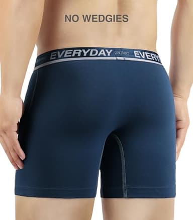 Separatec Cotton Dual Pouch Men's Underwear Comfortable Soft Breathable Everyday Boxer Briefs for men 7 Pack(L, Assorted Colors) - Image 7