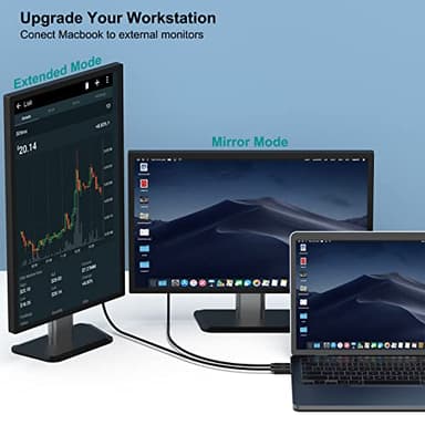 BENFEI USB C to DisplayPort 1.8 Meter Cable(8K@60Hz 4K@144Hz), USB Type-C to DP Adapter [Thunderbolt 3/4 Compatible] with iPhone 15 Pro/Max, MacBook Pro/Air 2023, iPad Pro, iMac, S23, XPS 17 and More - Image 6