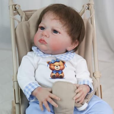 CHAREX Lifelike Reborn Baby Dolls - 22 inch Realistic Baby Doll Boy Real Life Baby Dolls Newborn Baby Real Looking Birthday Gift Toy with Accessories for Age 3+ - Image 4