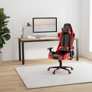 GTRACING Gaming Chair Racing Office Computer Ergonomic Video Game Chair Backrest and Seat Height Adjustable Swivel Recliner with Headrest and Lumbar Pillow Esports Chair (Red) - Image 2