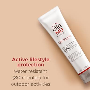 EltaMD UV Sport Sunscreen Lotion SPF 50 - Face and Body Sunscreen SPF 50, Water & Sweat Resistant, Zinc Oxide Formula for Active Lifestyles, 3 oz - Image 4