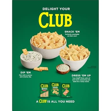 Club Minis Crackers, Lunch Snack, Original, 11oz Box - Image 13