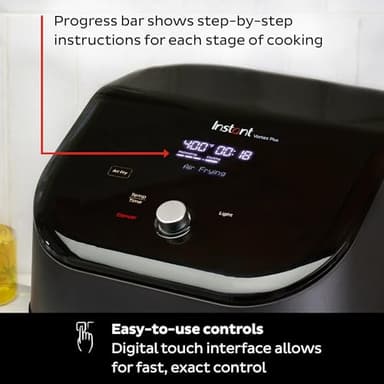 Instant Pot Vortex Plus 6QT ClearCook Air Fryer, Clear Windows, Custom Program Options, 6-in-1 Functions, Crisps, Broils, Roasts, Dehydrates, Bakes, Reheats, from the Makers of Instant Pot, Black - Image 5