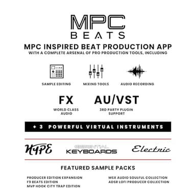 Akai Professional MPK Mini MK3 - 25 Key USB MIDI Keyboard Controller With 8 Backlit Drum Pads, 8 Knobs, Music Production Software and Native Instruments Sound Package (NKS Integration), White - Image 6