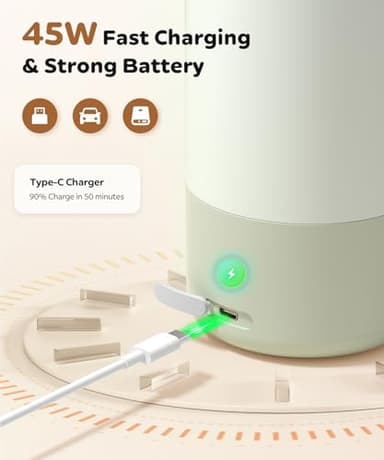 Portable Bottle Warmer 17oz Bottle Warmer for Breast Milk Formula & Water, Fast Heating, Long Battery Life & Large Capacity, Suitable for Baby Outdoor Travel Green - Image 6