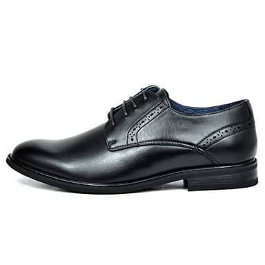 Bruno Marc Men's Prince-16 Black Leather Lined Dress Oxfords Shoes Size 11 M US - Image 2