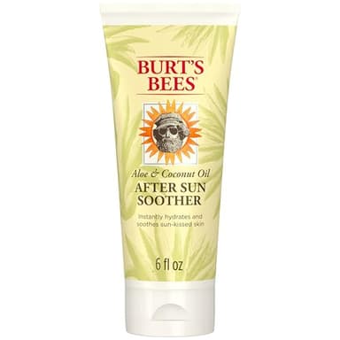 Burt's Bees After Sun Lotion with Hydrating Aloe Vera & Coconut Oil - Summer Essentials, Sunburn Relief, Natural After Sun Soother, 6 oz - Image 1