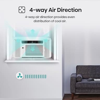 Hisense WC05R25A Window Air Conditioner, 5,000 BTU, White - Image 5