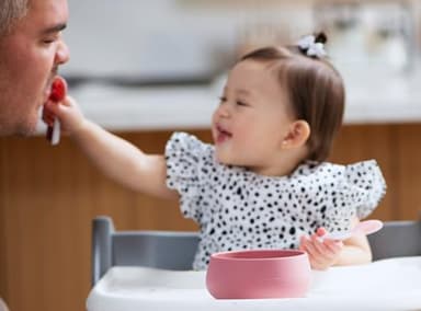 NumNum Suction Bowls for Babies & Toddlers, Extra Strong Non-Slip Suction, 100% Food-Grade Silicone, BPA-Free, Microwave & Dishwasher Safe, Baby-Led Weaning Bowls for 4+ Months, 2-Pack Mauve - Image 7